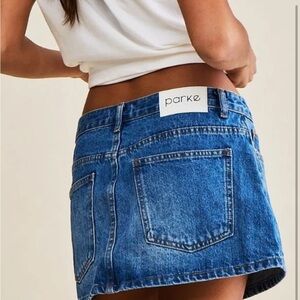 PARKE Denim mini skirt
